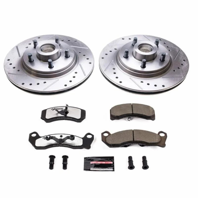 Power Stop Front Z26 Street Warrior Brake Kit fits 1984-1986 Ford Mustang SVO / 1982-1984 Lincoln Continental / Mark VII - Main Product Vie...