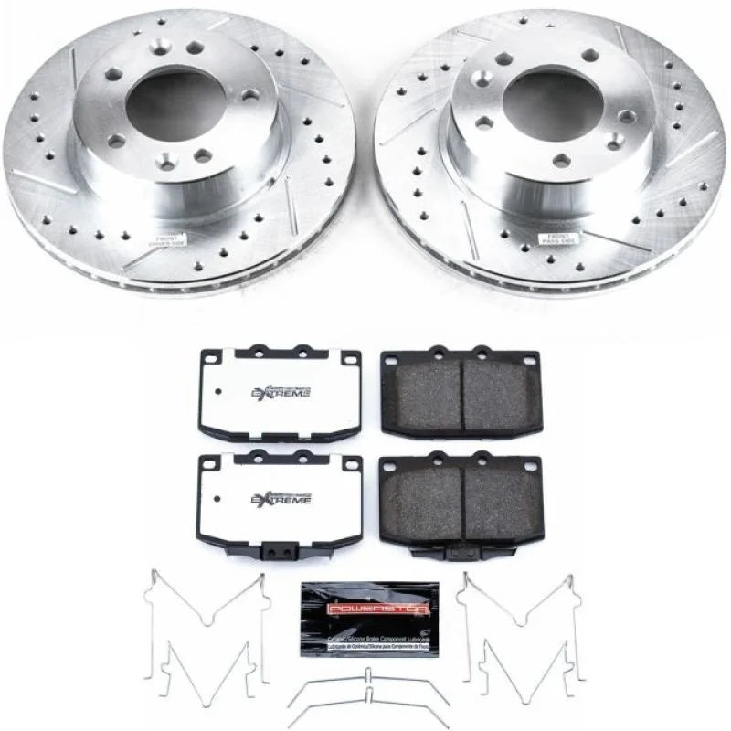 Power Stop Front Z26 Street Warrior Brake Kit fits 1986-1991 Mazda Rx-7 - Main Product View