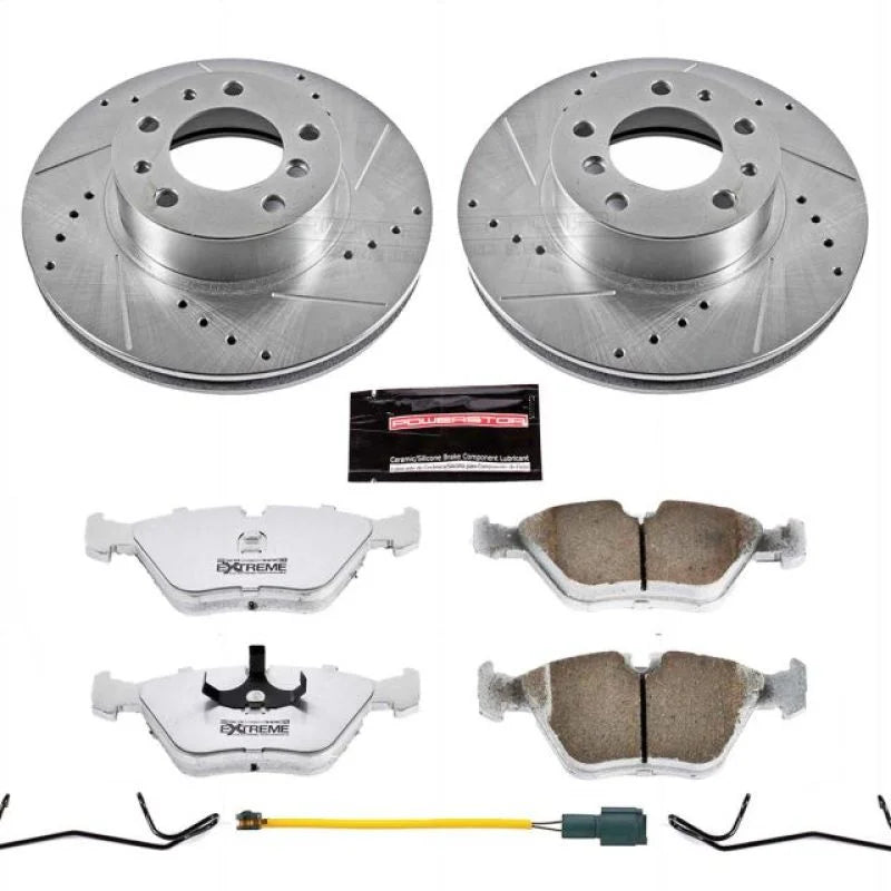 Power Stop Front Z26 Street Warrior Brake Kit fits 1987-1989 BMW 735I / 1988-1989 BMW 735IL - Main Product View