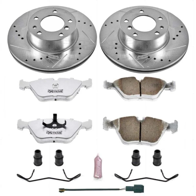 Power Stop Front Z26 Street Warrior Brake Kit fits 1990-1995 BMW 525I / 1993 BMW 525IT / 1994-1995 BMW 530I / 1990-1993 BM...