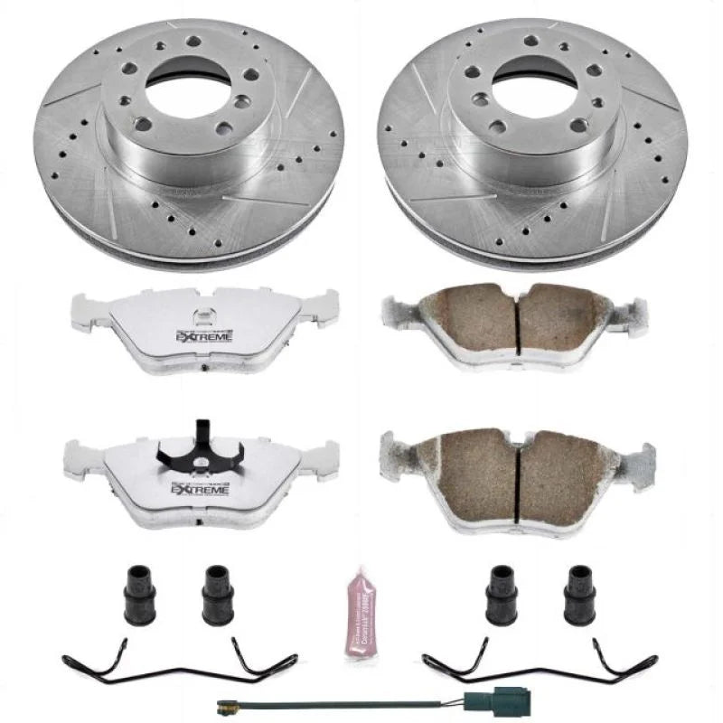 Power Stop Front Z26 Street Warrior Brake Kit fits 1994-1995 BMW 540I / 1990-1992 BMW 735I / 1990-1992 BMW 735IL / 1993-19...