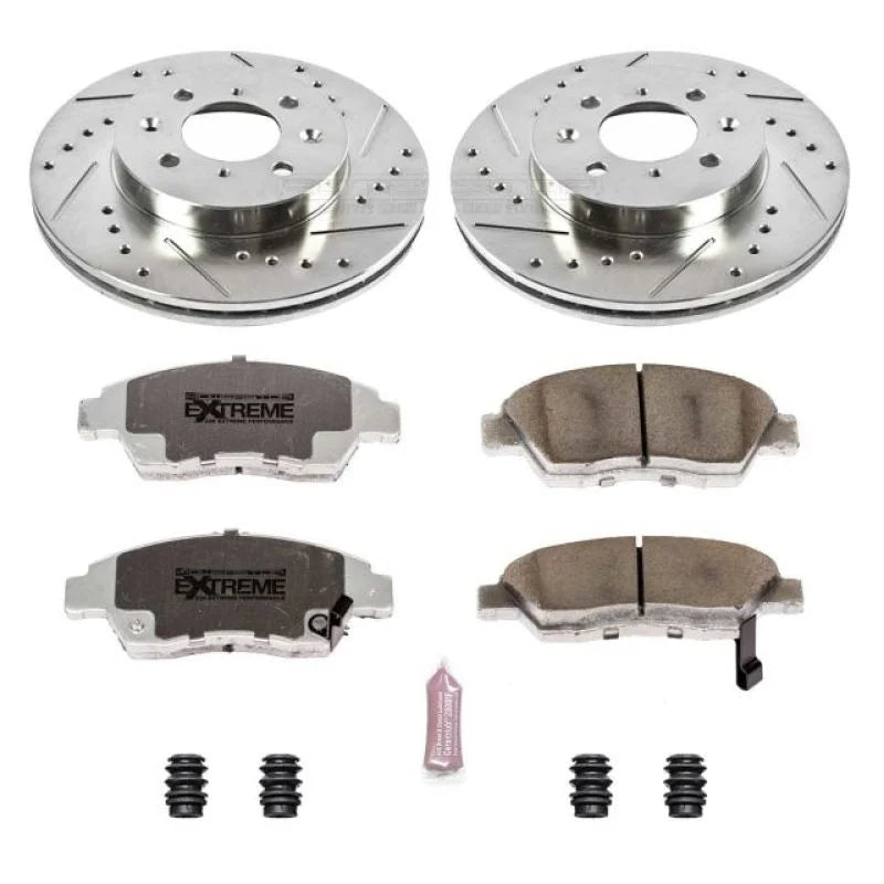 Power Stop Front Z26 Street Warrior Brake Kit fits 2003-2005 Honda Civic Hybrid - Main Product View