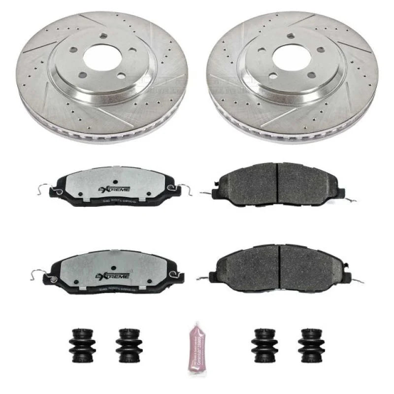 Power Stop Front Z26 Street Warrior Brake Kit fits 2011-2014 Ford Mustang / 2013-2014 Ford Mustang GT - Main Product View