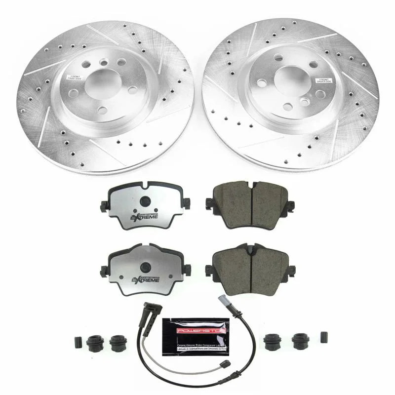 Power Stop Front Z26 Street Warrior Brake Kit fits 2017-2022 BMW X1 SDRIVE28I / 2016-2022 BMW X1 XDRIVE28I / 2018-2023 BMW...