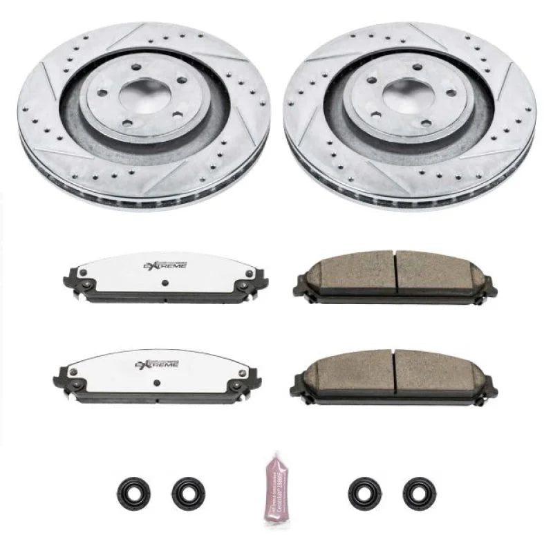 Power Stop Front Z26 Street Warrior Brake Kit fits Chrysler 200 / 2013 2014 Chrysler 200 LIMITED / 2013 2014 Dodge AVENGER...
