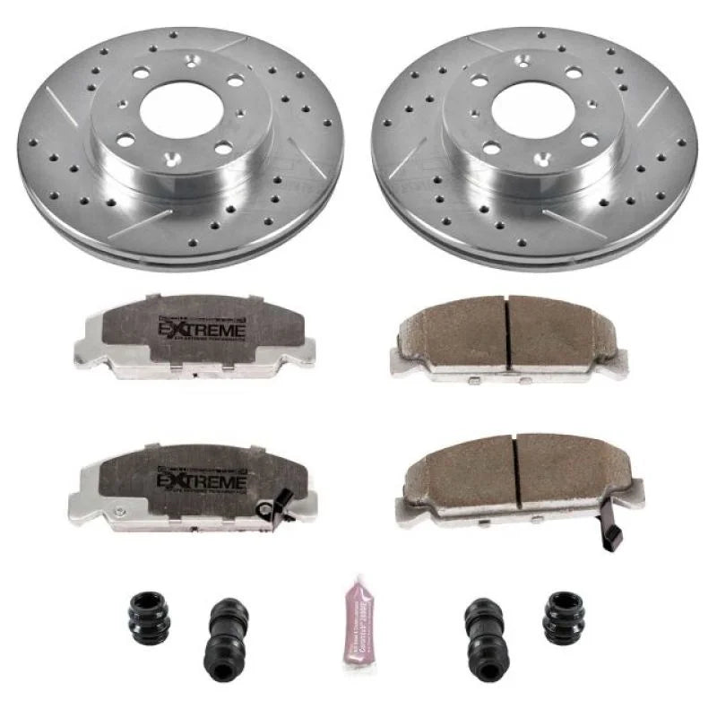 Power Stop Front Z26 Street Warrior Brake Kit fits Honda CRX / 1988 Honda CRX DX / 1988-1989 Honda CRX Si - Main Product View
