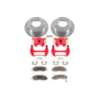 Load image into Gallery viewer, Power Stop Front Z26 Street Warrior Brake Kit w/Calipers fits Acura CL / 1998 Acura CL / 1998-1999 Acura CL Premium