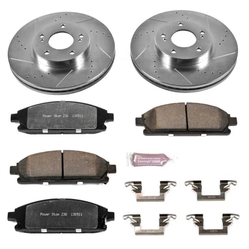 Power Stop Front Z36 Truck & Tow Brake Kit fits 1997-2001 Infiniti Q45 / 2000 Infiniti Q45 Anniversary Edition / Infiniti Q45