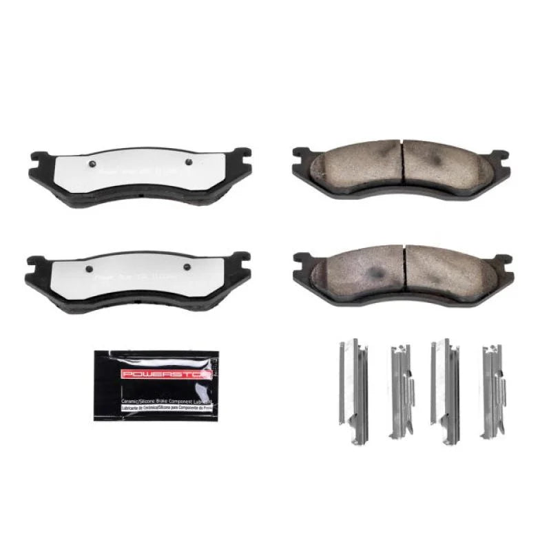 Power Stop Front Z36 Truck & Tow Brake Pads w/Hardware fits 1998 Dodge B1500 / 2003 Dodge DURANGO / 2000-2005 Dodge Ram 15...
