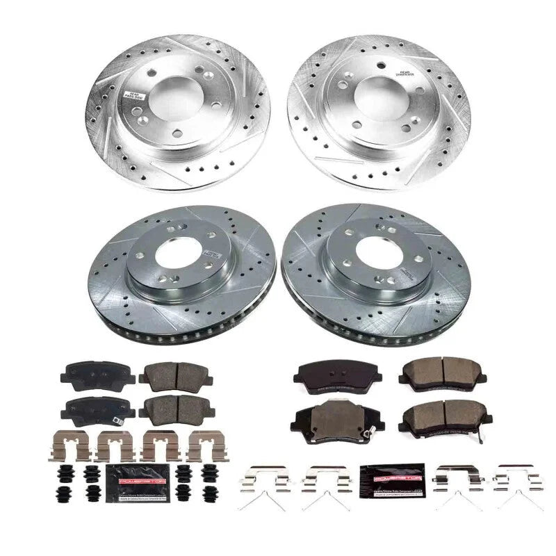Power Stop Front and Rear Z23 Evolution Brake Kit fits 2023 Kia Niro / 2023-2024 Kia Niro EX