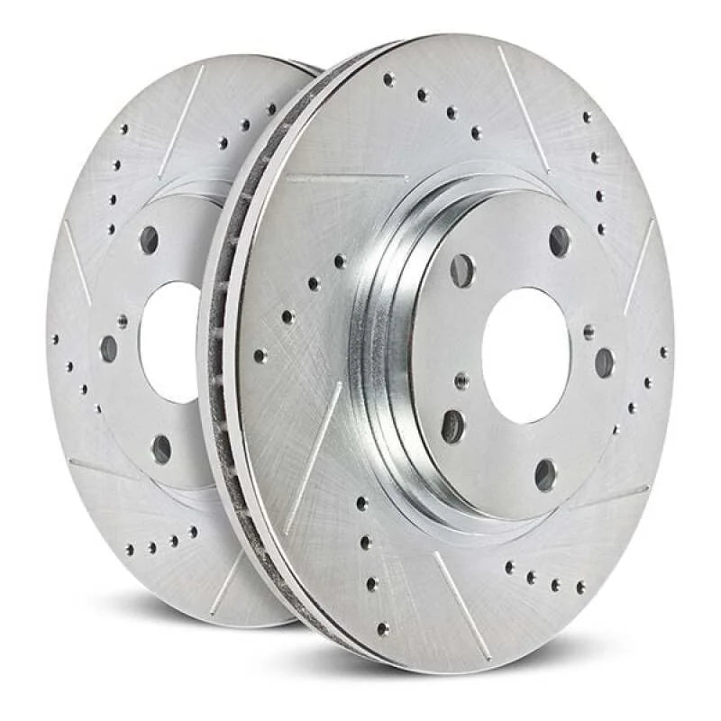 Power Stop Rear Drilled & Slotted Rotor (Pair) fits 2022-2024 Ram Promaster 1500 / 2022-2024 Ram Promaster 2500 / 2022-202...