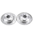 Load image into Gallery viewer, Power Stop Rear Drilled &amp; Slotted Rotors Pair fits 1991-1993 Acura Legend / 1994 1995 Acura Legend GS / 1991-1995 Acura Le...