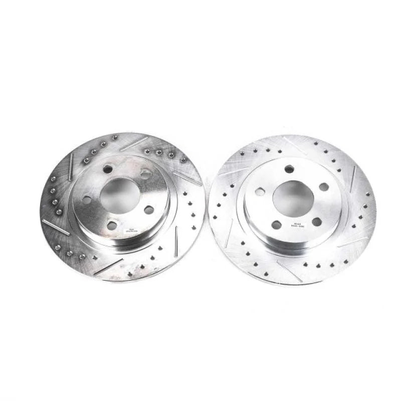 Power Stop Rear Drilled & Slotted Rotors Pair fits 2003-2005 Buick Park Avenue / 2000-2005 Cadillac Deville / 1998-2004 Ca...