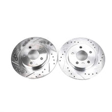 Load image into Gallery viewer, Power Stop Rear Drilled &amp; Slotted Rotors Pair fits 2003-2005 Buick Park Avenue / 2000-2005 Cadillac Deville / 1998-2004 Ca...