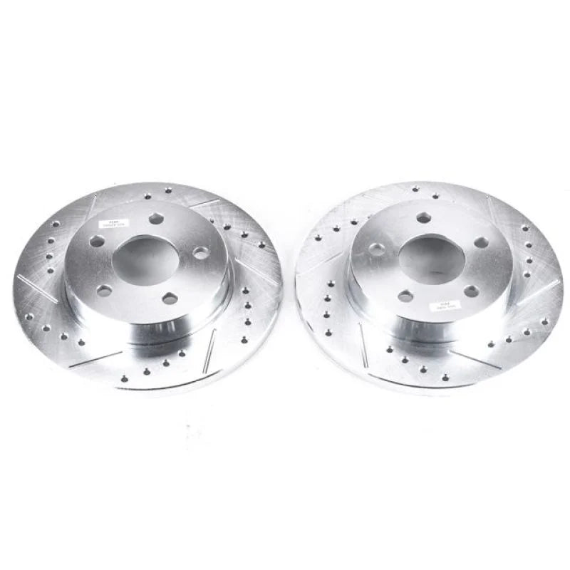 Power Stop Rear Drilled & Slotted Rotors Pair fits 2005-2008 Chevrolet Cobalt / 2005-2008 Chevrolet Cobalt SS / 2008 Chevr...