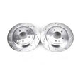 Load image into Gallery viewer, Power Stop Rear Drilled &amp; Slotted Rotors Pair fits 2005-2008 Ford Escape / 2005-2008 Ford Escape Hybrid / 2005-2007 Ford E...