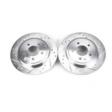 Load image into Gallery viewer, Power Stop Rear Drilled &amp; Slotted Rotors Pair fits 2005-2008 Ford Escape / 2005-2008 Ford Escape Hybrid / 2005-2007 Ford E...