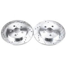 Load image into Gallery viewer, Power Stop Rear Drilled &amp; Slotted Rotors Pair fits 2011-2013 Lexus CT200H / 2009 2010 Pontiac Vibe / 2016 2017 Toyota Coro...