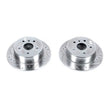 Load image into Gallery viewer, Power Stop Rear Drilled &amp; Slotted Rotors Pair fits 2013-2018 Lexus ES300H / 2013-2018 Lexus ES350 / 2013-2018 Toyota Avalo...