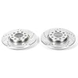 Load image into Gallery viewer, Power Stop Rear Drilled &amp; Slotted Rotors Pair fits 2015-2017 Chrysler 200 / 2015-2017 Chrysler 200 C / 2014-2022 Jeep Cher...