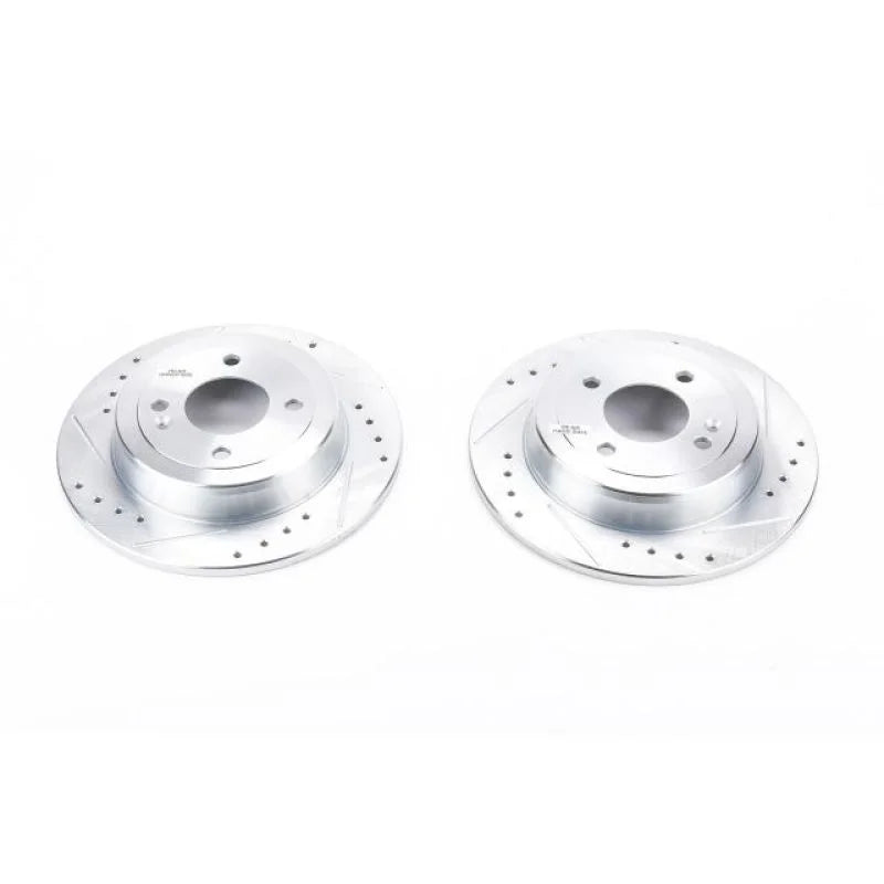 Power Stop Rear Drilled & Slotted Rotors Pair fits 2015-2022 Hyundai Accent / 2012-2015 Hyundai Accent Gls / 2012-2014 Hyu...