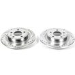 Load image into Gallery viewer, Power Stop Rear Drilled &amp; Slotted Rotors Pair fits 2016-2019 Buick Cascada / 2012-2017 Buick Verano / 2012-2016 Buick Vera...