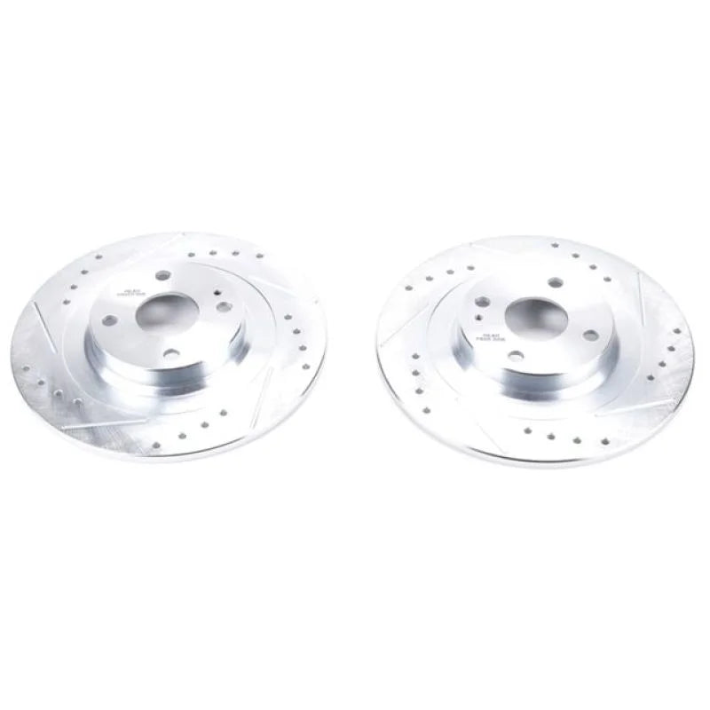 Power Stop Rear Drilled & Slotted Rotors Pair fits 2017-2020 Fiat 124 Spider / 2017-2020 Fiat Spider / 2016-2024 Mazda Mx-...