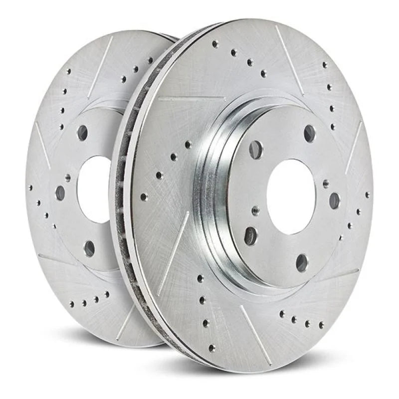 Power Stop Rear Drilled & Slotted Rotors Pair fits 2017-2020 Subaru BRZ LIMITED / 2017-2019 Subaru BRZ Premium / 2017-2019...
