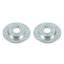 Load image into Gallery viewer, Power Stop Rear Drilled &amp; Slotted Rotors Pair fits 2018-2023 Hyundai Kona / 2022 2023 Hyundai Kona N / 2021-2024 Kia Seltos