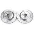 Load image into Gallery viewer, Power Stop Rear Drilled &amp; Slotted Rotors Pair fits 2021-2025 land Rover Defender 110 / 2023-2025 land Rover Defender 130 /...