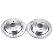 Load image into Gallery viewer, Power Stop Rear Drilled &amp; Slotted Rotors Pair fits Ford Crown / 2003-2011 Ford Crown Victoria / 2003-2011 Mercury Grand Ma...
