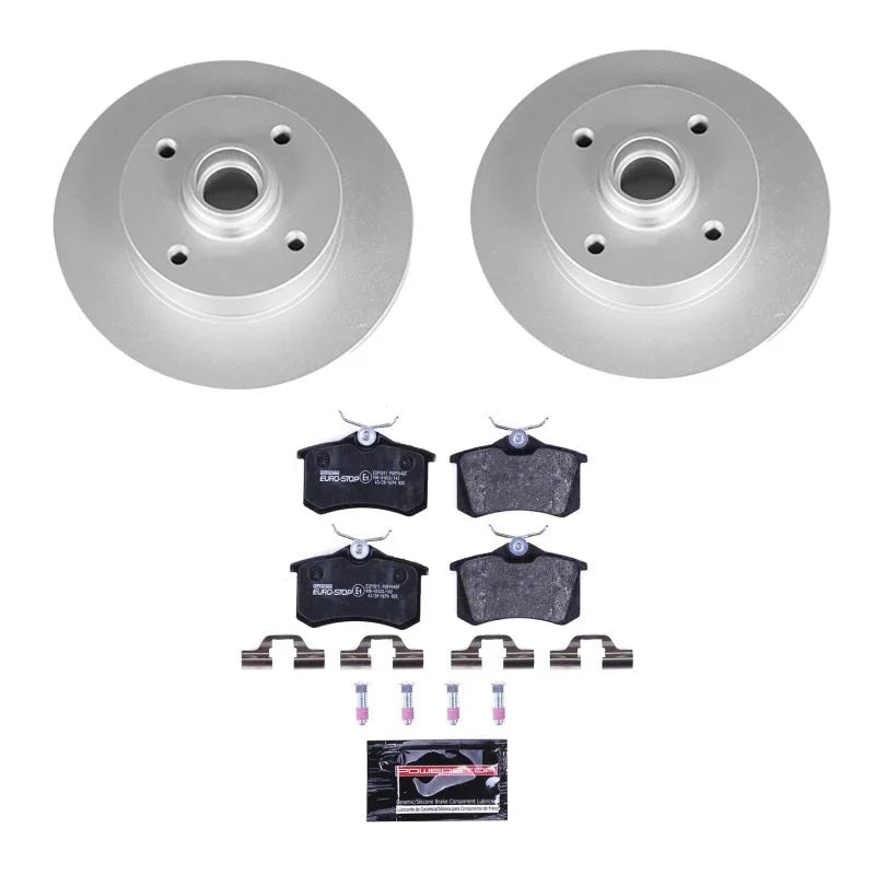 Power Stop Rear Euro-Stop Brake Kit fits 1990-1992 1995-1997 Volkswagen Corrado / Passat - Main Product View