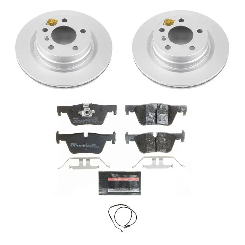 Power Stop Rear Euro-Stop Brake Kit fits 2014-2016 BMW 228I / 2015-2016 BMW 228I xDrive / 2017-2021 BMW 230I / 2017-2021 B...