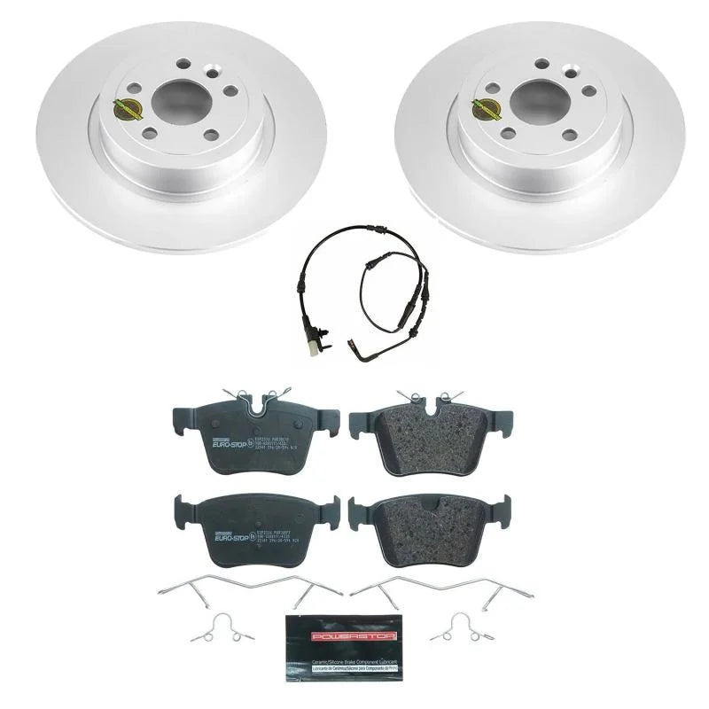 Power Stop Rear Euro-Stop Brake Kit fits 2016-2019 Land Rover Range / Range Rover Evoque - Main Product View