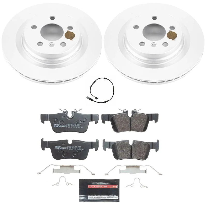 Power Stop Rear Euro-Stop Brake Kit fits 2021-2024 BMW 228I Gran / 2020-2024 BMW 228I xDrive / BMW X1 / 2017-2022 BMW X1 S...