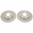 Load image into Gallery viewer, Power Stop Rear Evolution Drilled &amp; Slotted Rotors - Pair fits 1978-1981 Pontiac Firebird - Main Product View
