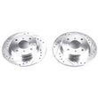 Load image into Gallery viewer, Power Stop Rear Evolution Drilled &amp; Slotted Rotors - Main Product View