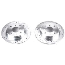 Load image into Gallery viewer, Power Stop Rear Evolution Drilled &amp; Slotted Rotors - Main Product View