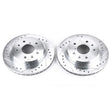 Load image into Gallery viewer, Power Stop Rear Evolution Drilled &amp; Slotted Rotors - Pair fits 1986-1991 Mazda Rx-7 - Main Product View