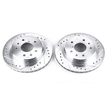 Load image into Gallery viewer, Power Stop Rear Evolution Drilled &amp; Slotted Rotors - Pair fits 1986-1991 Mazda Rx-7 - Main Product View
