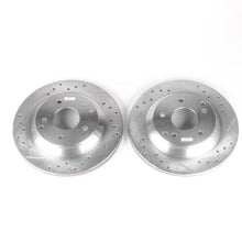Load image into Gallery viewer, Power Stop Rear Evolution Drilled &amp; Slotted Rotors - Pair fits 1988-1996 Chevrolet Corvette - Main Product View