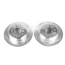 Load image into Gallery viewer, Power Stop Rear Evolution Drilled &amp; Slotted Rotors - Main Product View