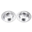 Load image into Gallery viewer, Power Stop Rear Evolution Drilled &amp; Slotted Rotors - Main Product View