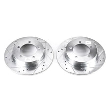 Load image into Gallery viewer, Power Stop Rear Evolution Drilled &amp; Slotted Rotors - Main Product View
