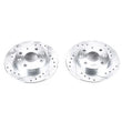 Load image into Gallery viewer, Power Stop Rear Evolution Drilled &amp; Slotted Rotors - Pair fits 1990-1993 Mazda Miata - Main Product View
