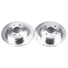 Load image into Gallery viewer, Power Stop Rear Evolution Drilled &amp; Slotted Rotors - Main Product View