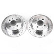 Load image into Gallery viewer, Power Stop Rear Evolution Drilled &amp; Slotted Rotors - Main Product View