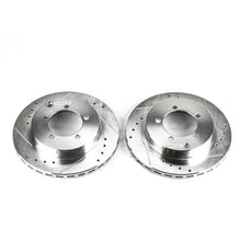 Load image into Gallery viewer, Power Stop Rear Evolution Drilled &amp; Slotted Rotors - Main Product View