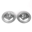 Load image into Gallery viewer, Power Stop Rear Evolution Drilled &amp; Slotted Rotors - Pair fits 1994-1996 Chevrolet Caprice / Impala - Main Product View