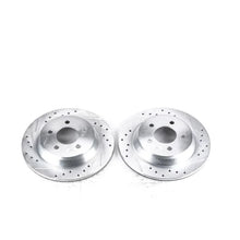 Load image into Gallery viewer, Power Stop Rear Evolution Drilled &amp; Slotted Rotors - Pair fits 1994-2001 2003-2004 Ford Mustang - Main Product View